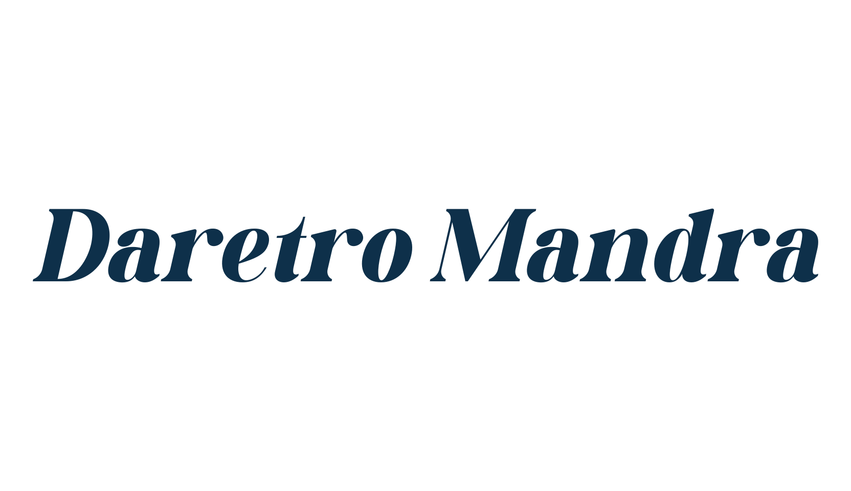 Daretro Mandra, serif font preview