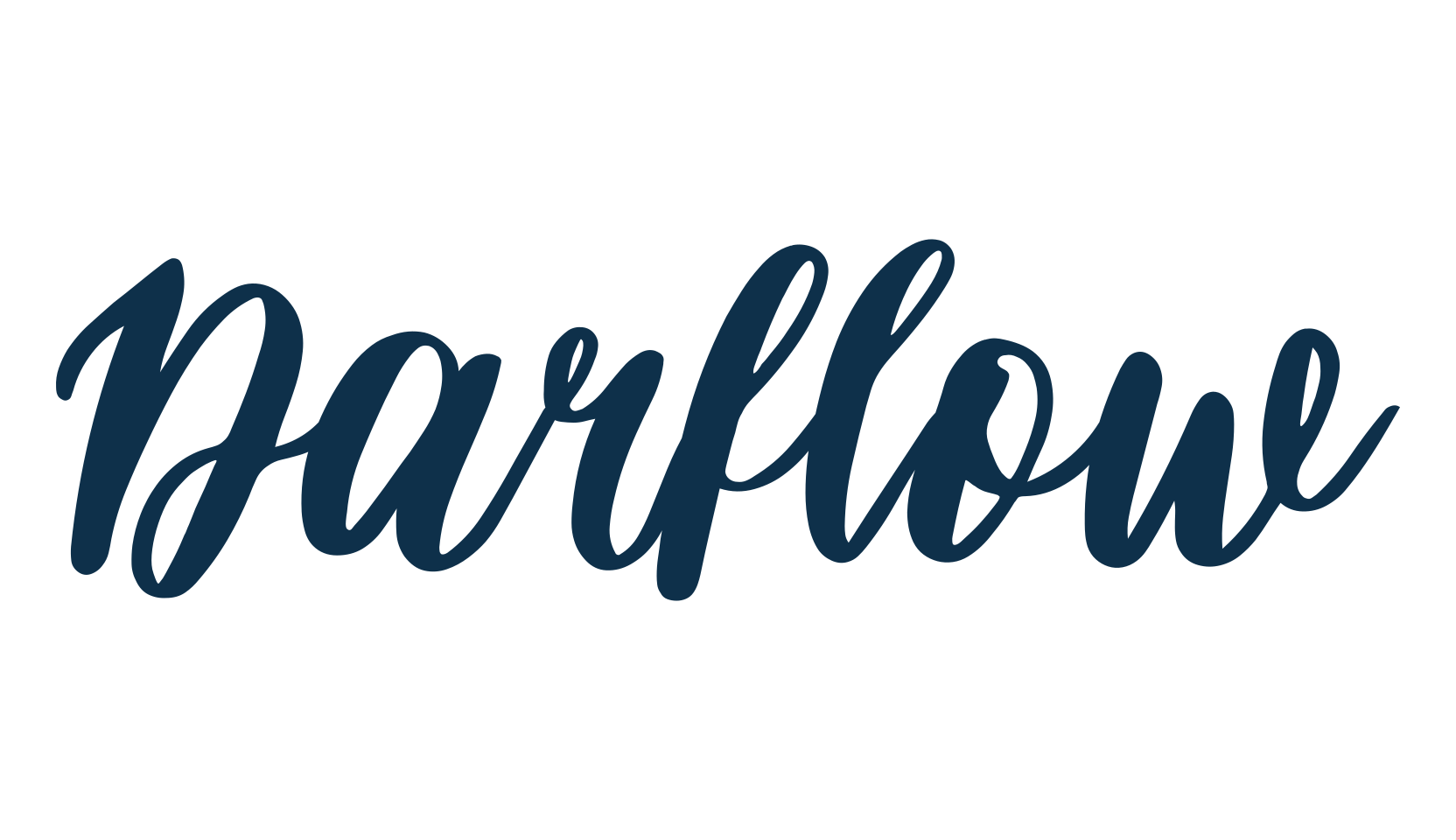 Darflow, handwriting font preview