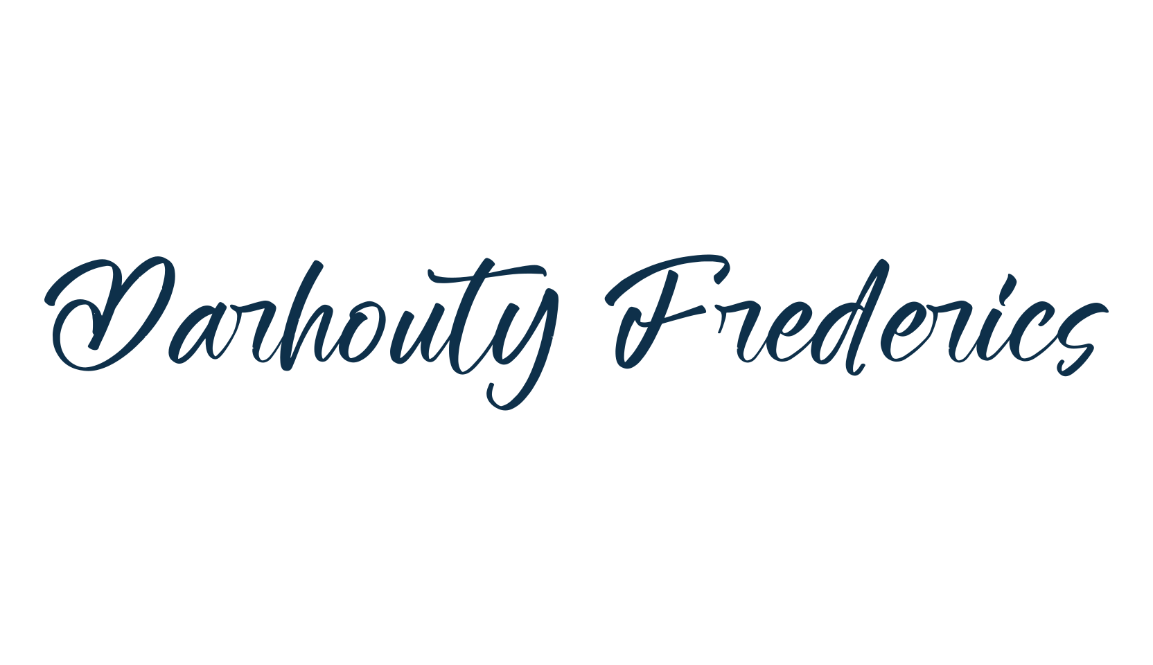 Darhouty Frederics, calligraphy font preview
