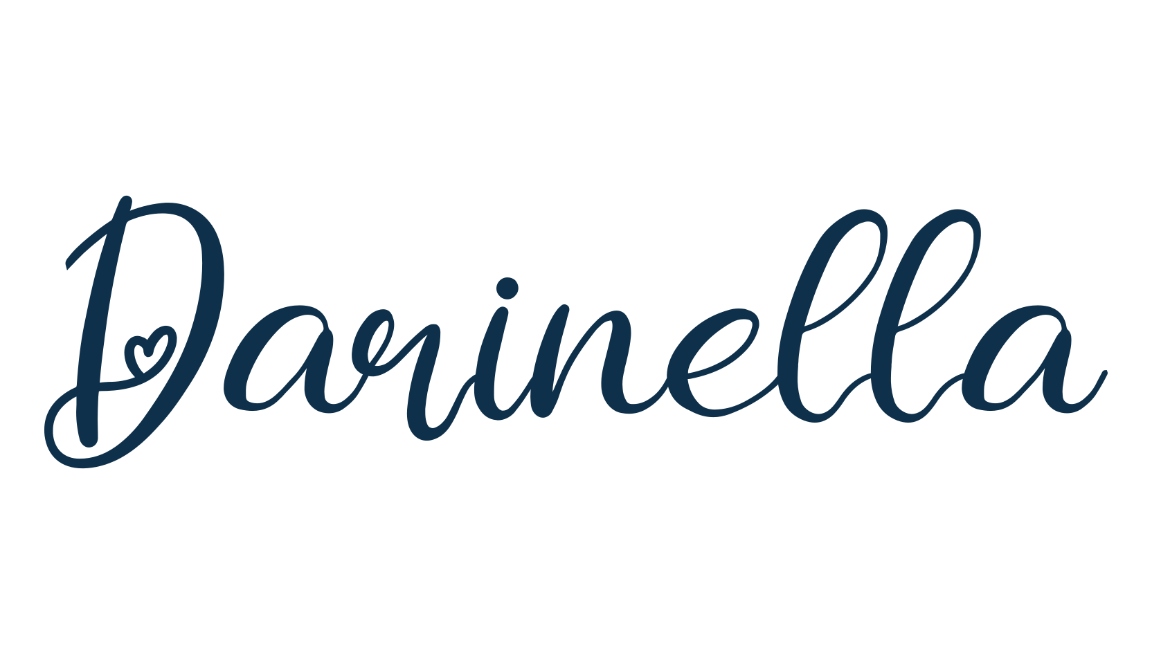 Darinella, script calligraphy fancy decorative font preview
