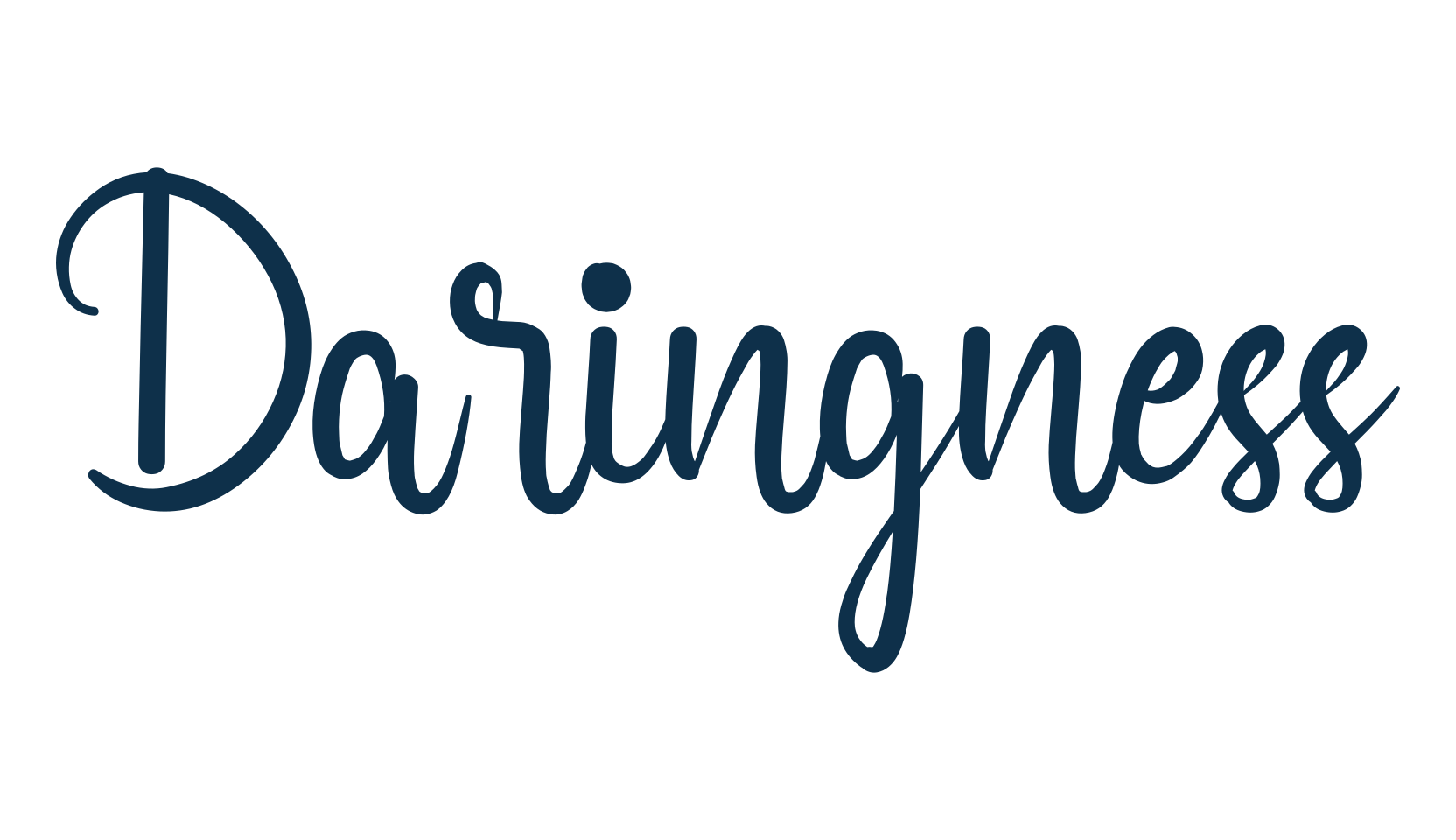 Daringness, calligraphy font preview