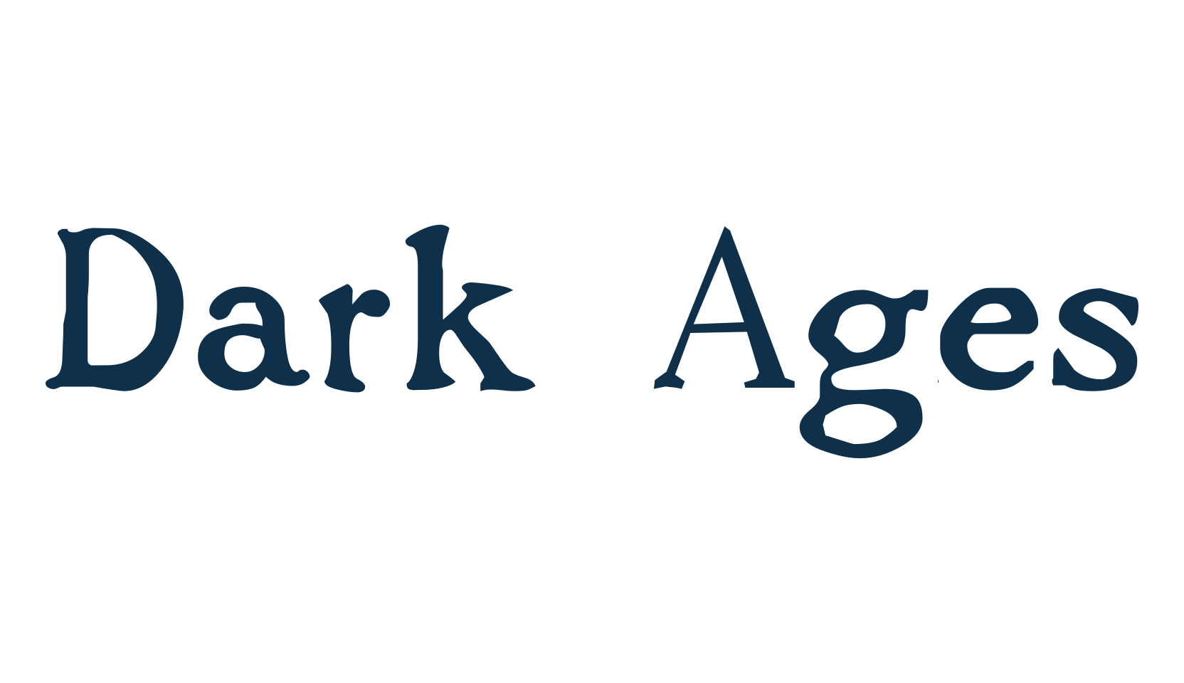 Dark Ages, foreign look roman, greek font preview