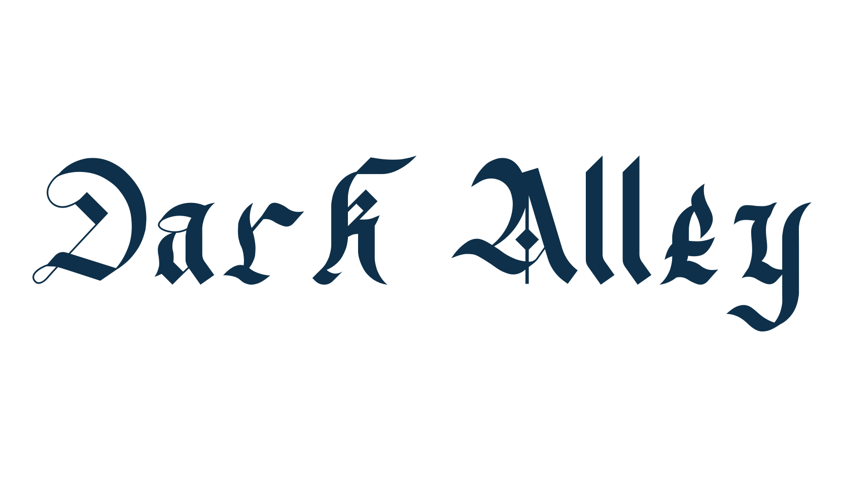 Dark Alley, gothic medieval font preview