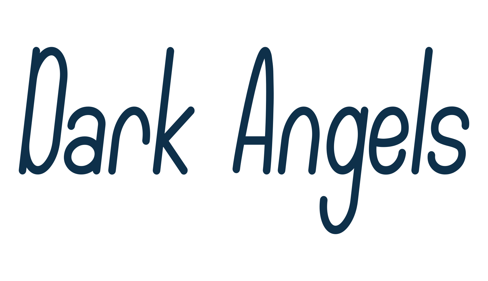 Dark Angels, fancy various basic font preview
