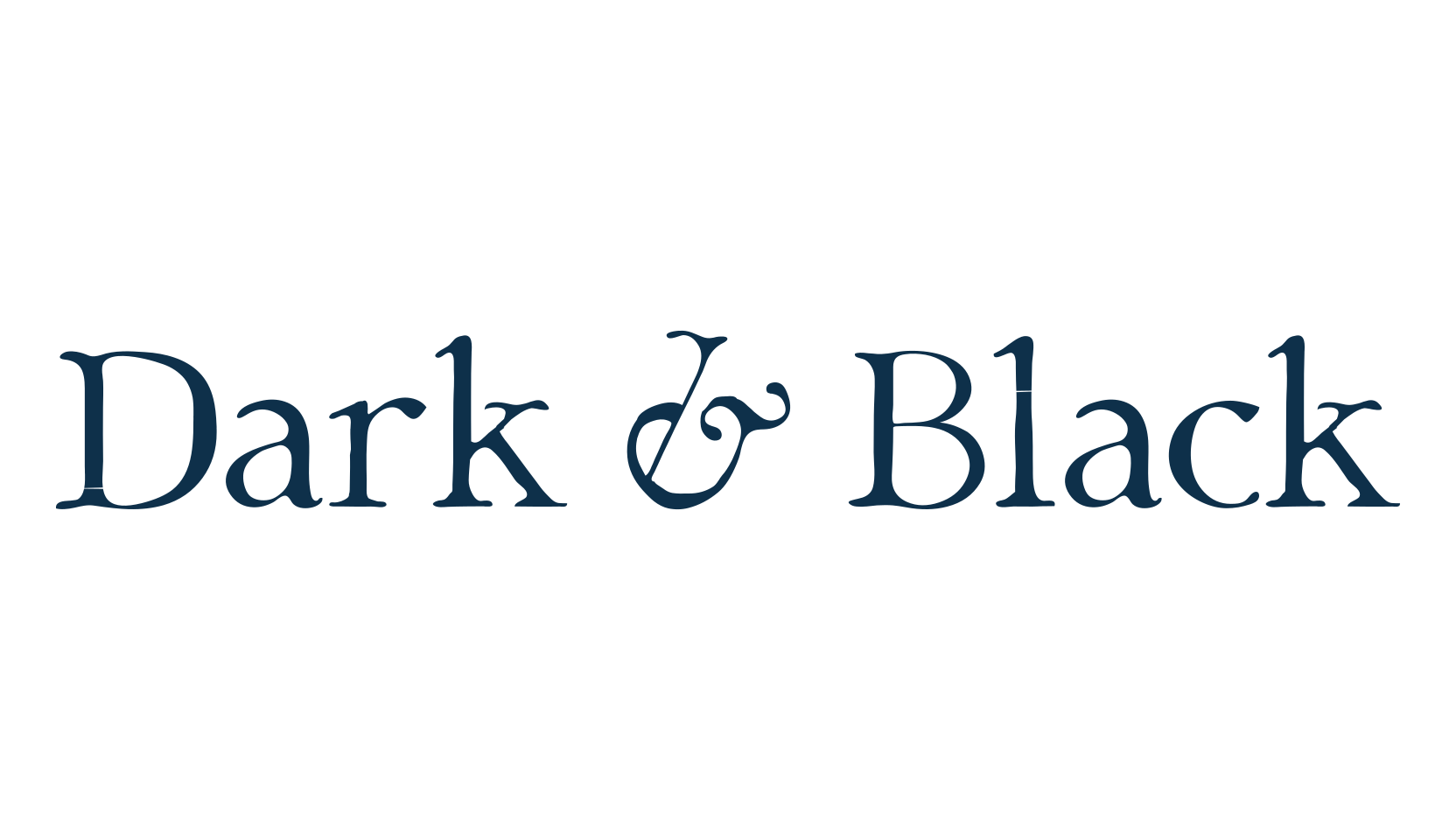 Dark & Black, serif font preview
