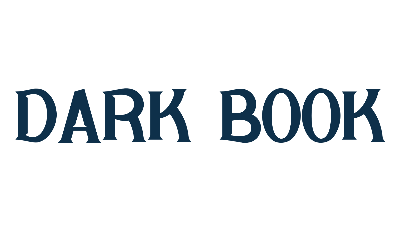 Dark Book, various font preview