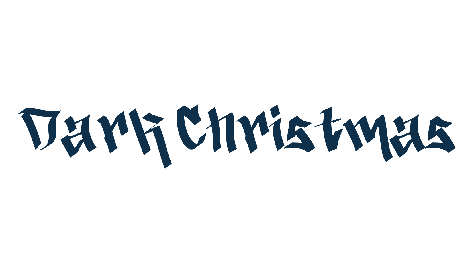 Dark Christmas, script graffiti fancy decorative calligraphy font preview