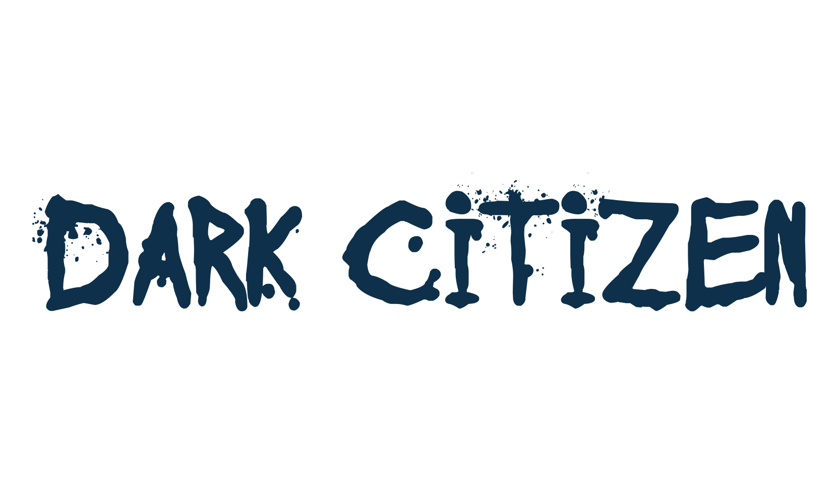 Dark Citizen, trash font preview