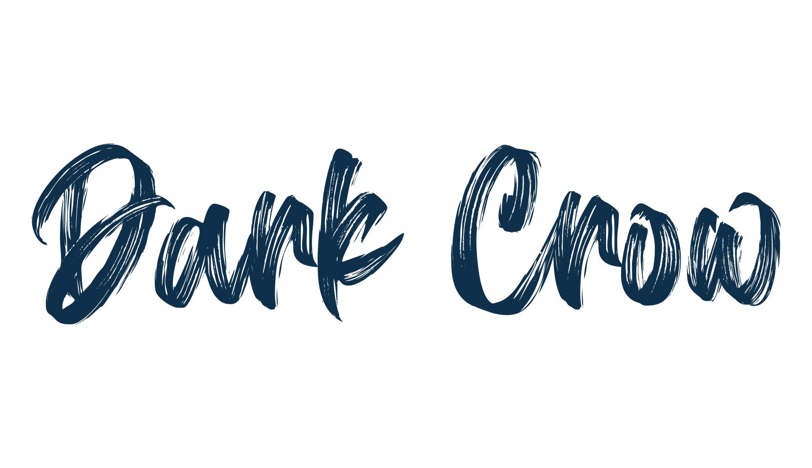 Dark Crow, script brush fancy decorative calligraphy font preview