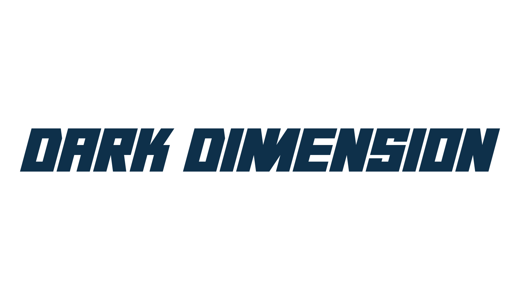 Dark Dimension, sci-fi font preview