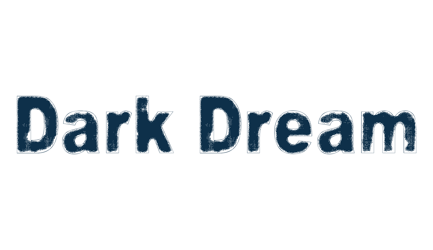 Dark Dream, eroded font preview