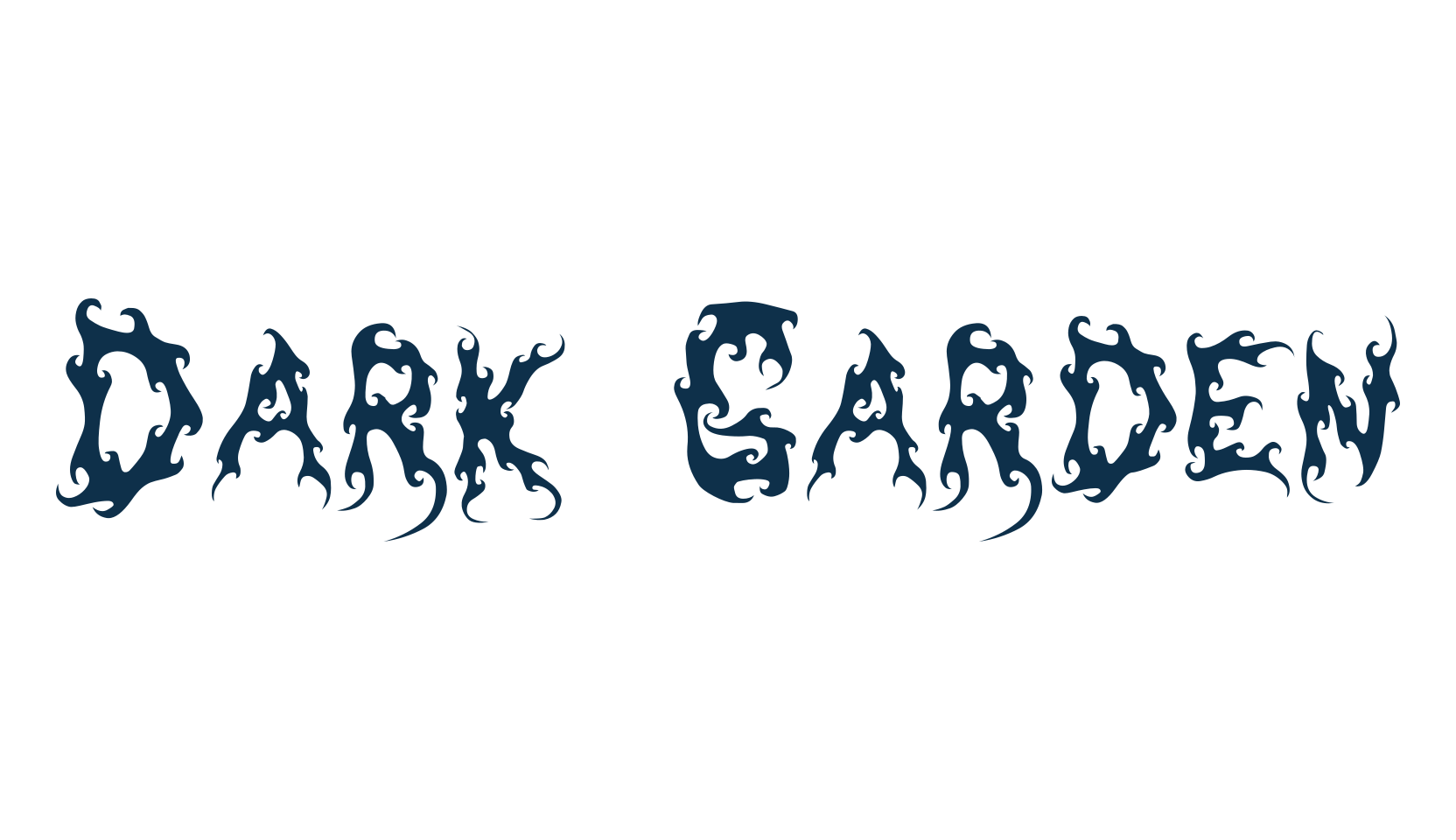 Dark Garden, gothic modern font preview