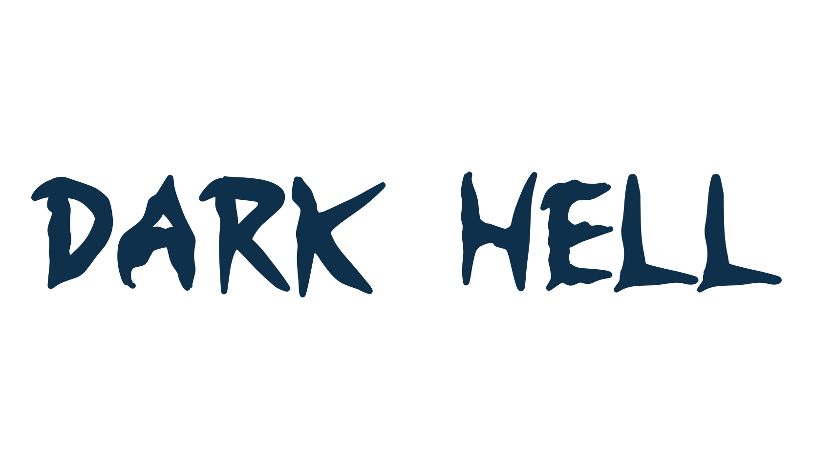 Dark Hell, halloween font preview