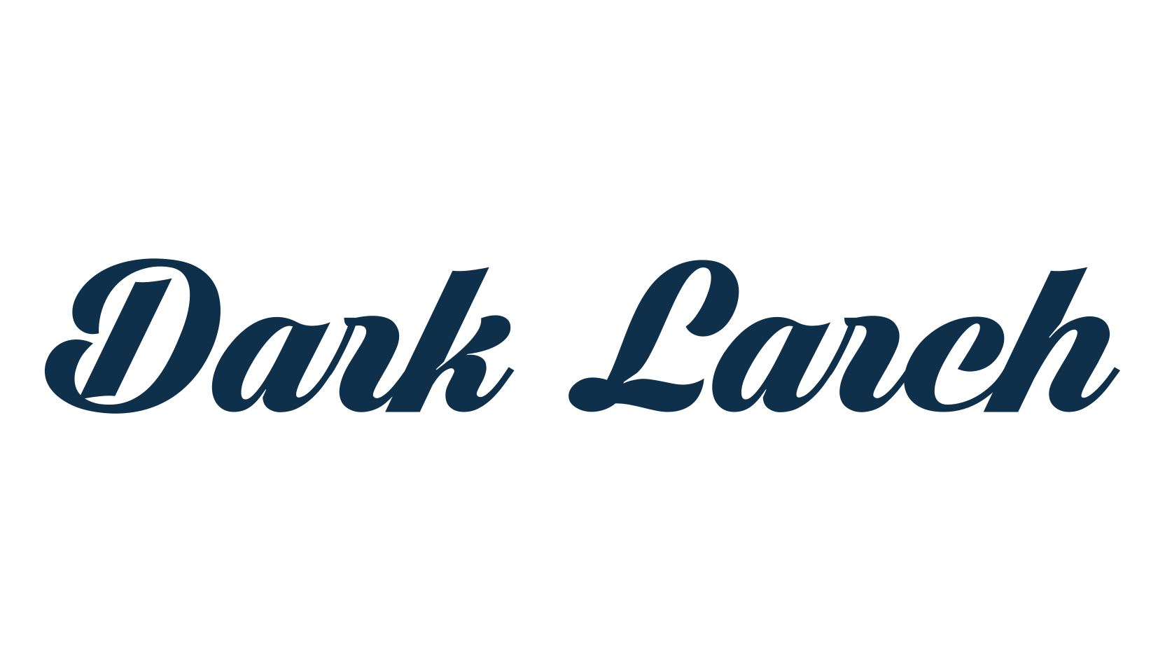 Dark Larch, calligraphy font preview