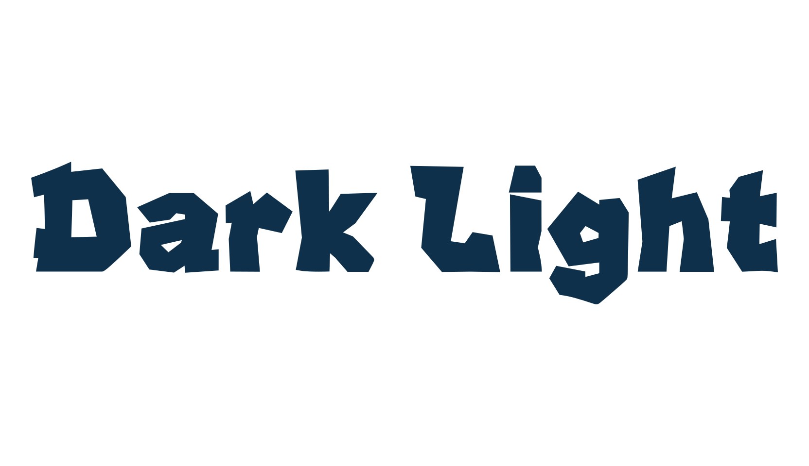 Dark Light, graffiti font preview