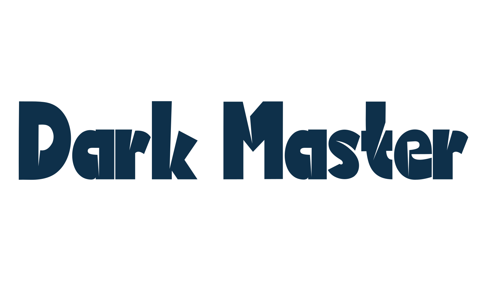 Dark Master, modern font preview