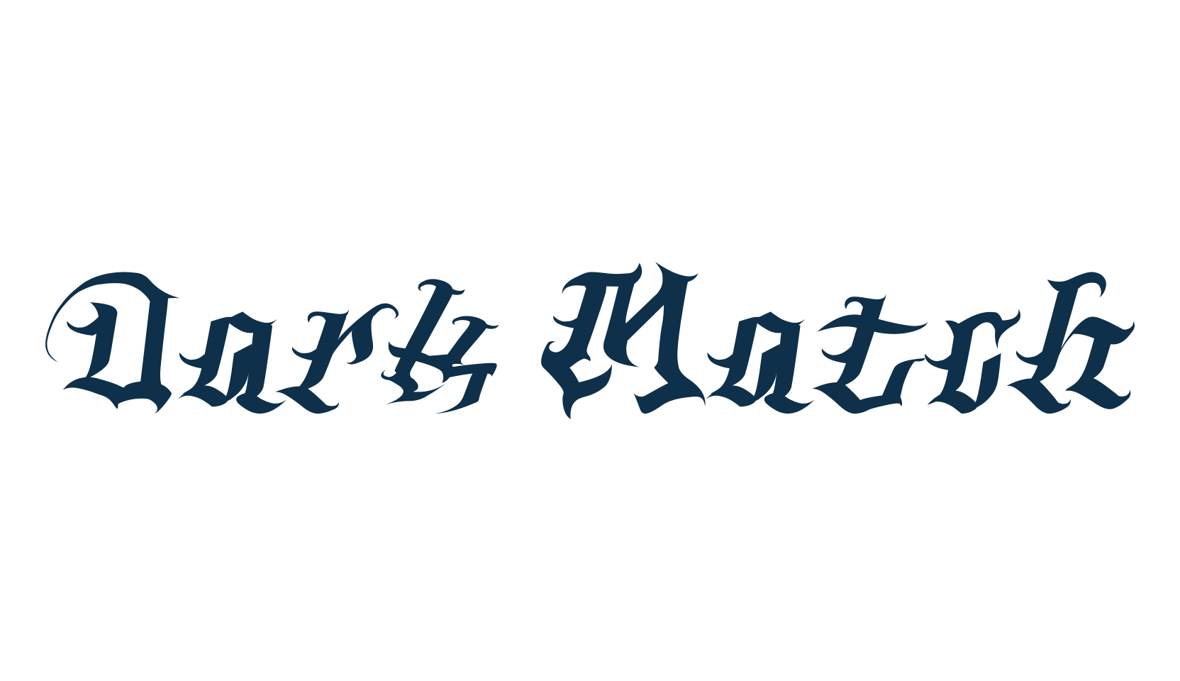 Dark Match, gothic modern font preview