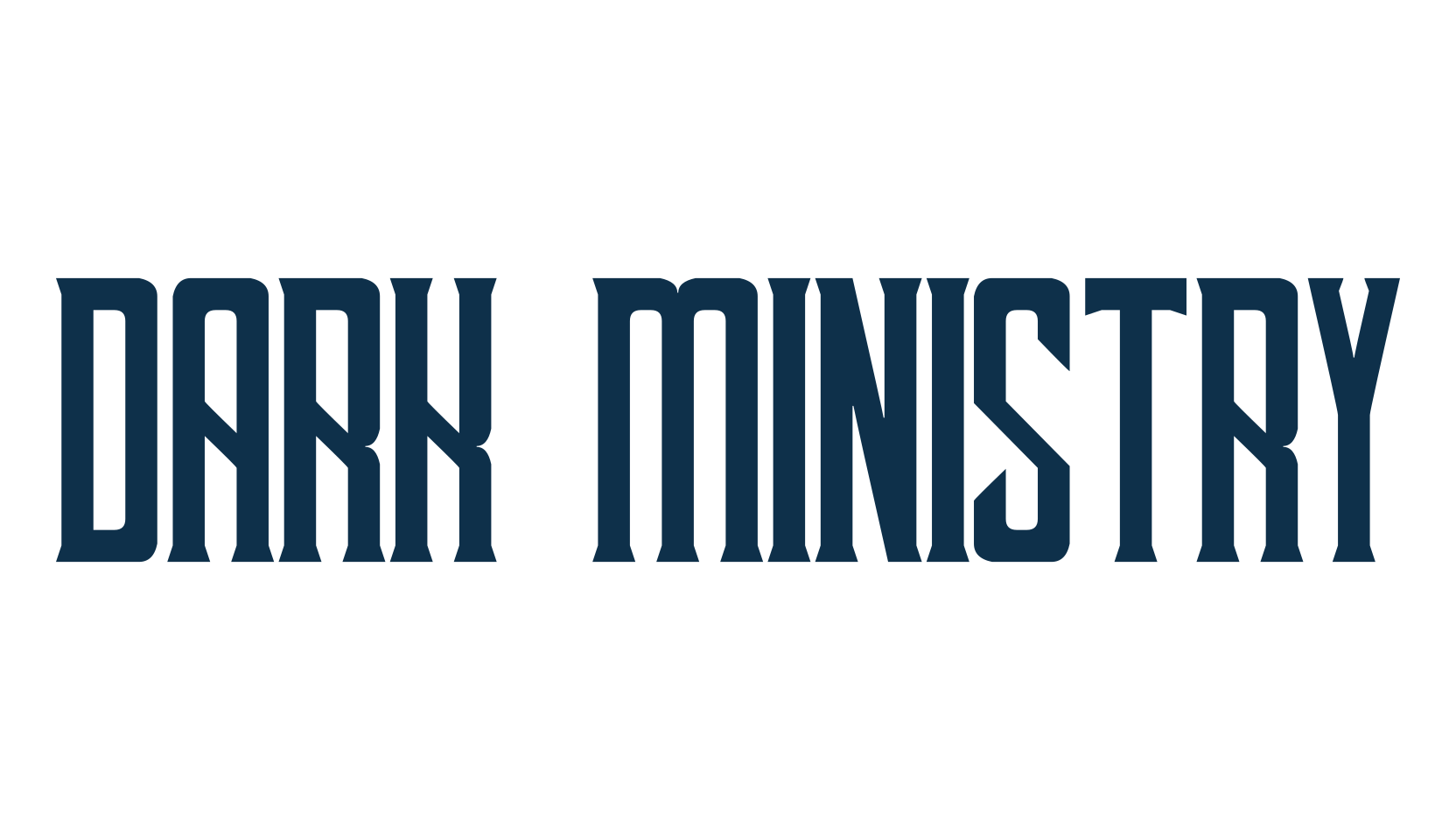Dark Ministry, gothic modern font preview