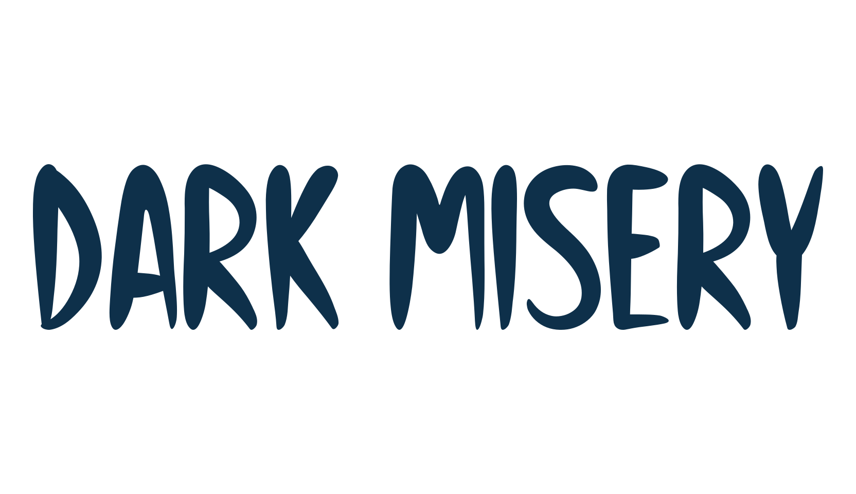Dark Misery, fancy decorative font preview