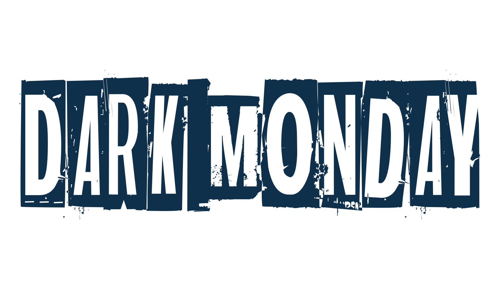 Dark Monday, distorted font preview