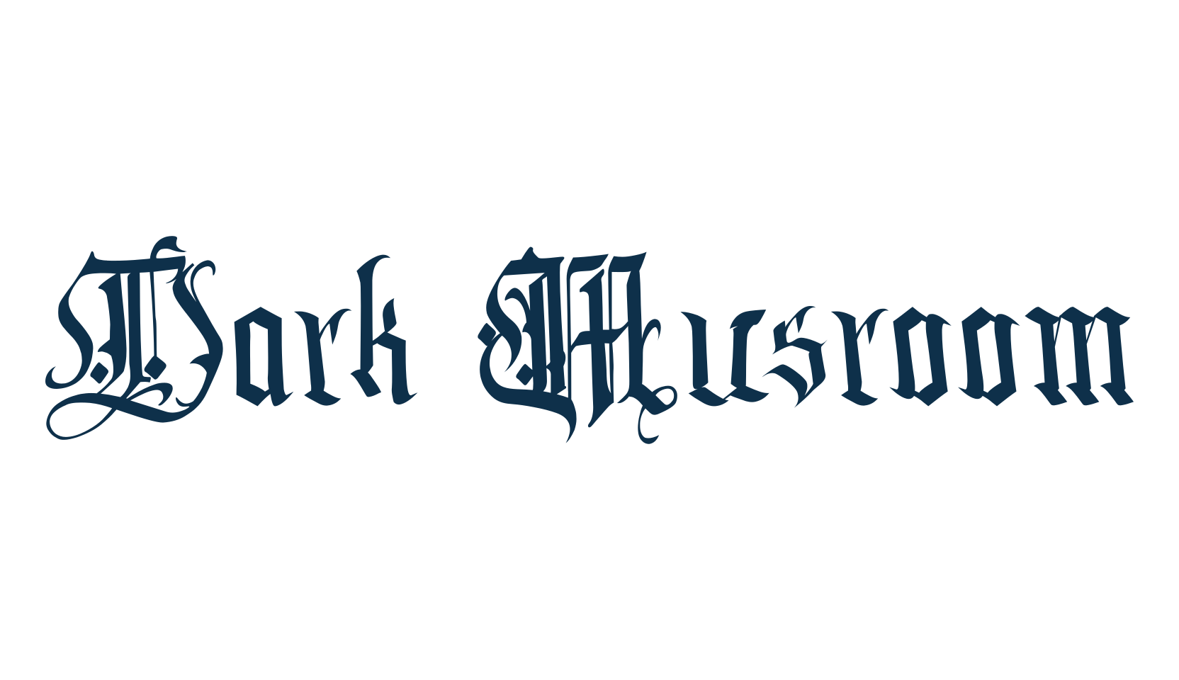 Dark Musroom, gothic medieval font preview
