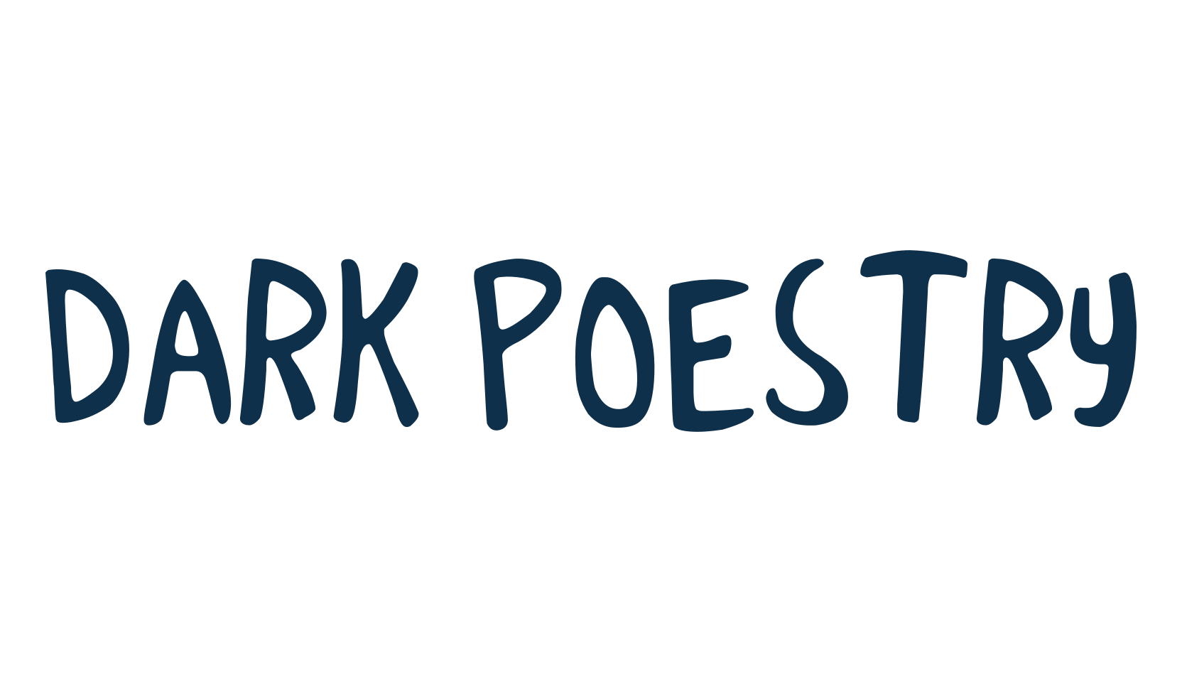Dark Poestry, fancy cartoon decorative comic font preview