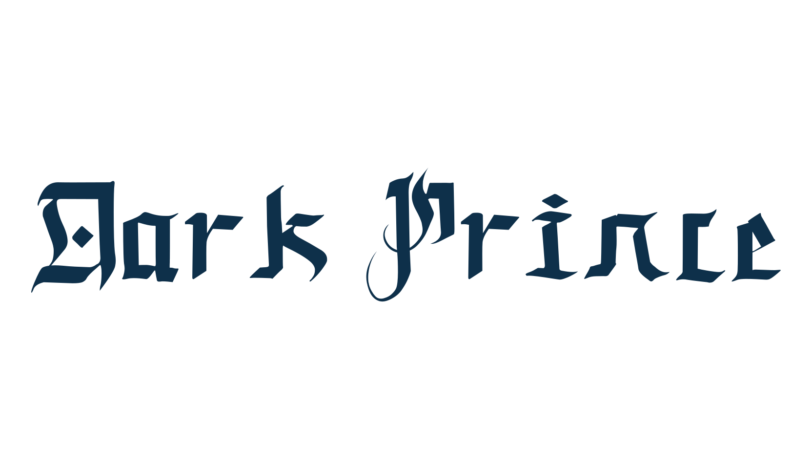 Dark Prince, modern font preview