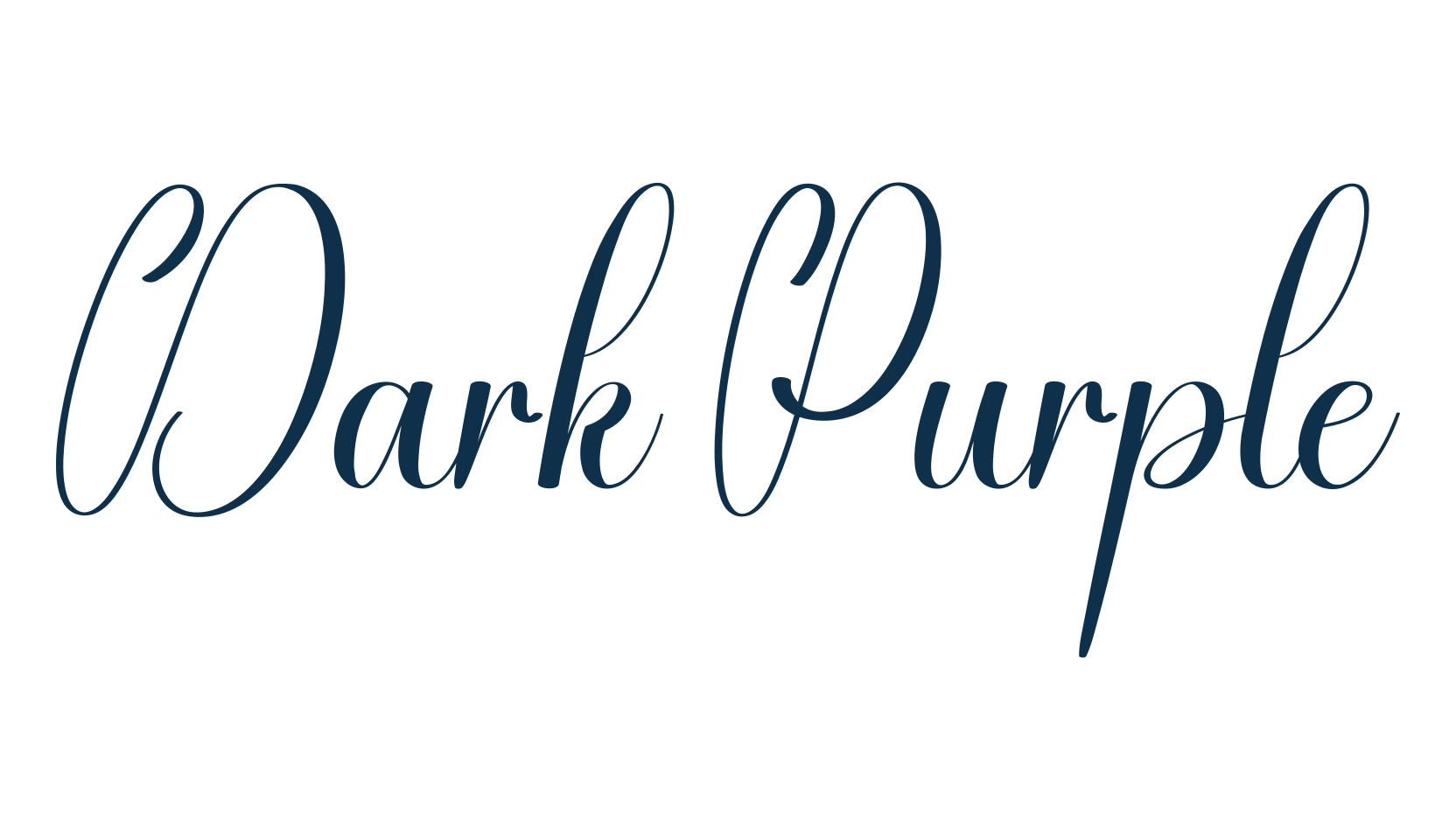 Dark Purple, script calligraphy fancy decorative font preview