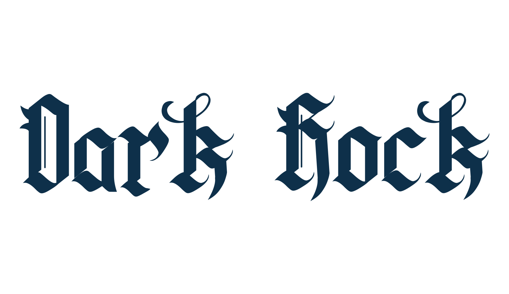 Dark Rock, gothic modern font preview