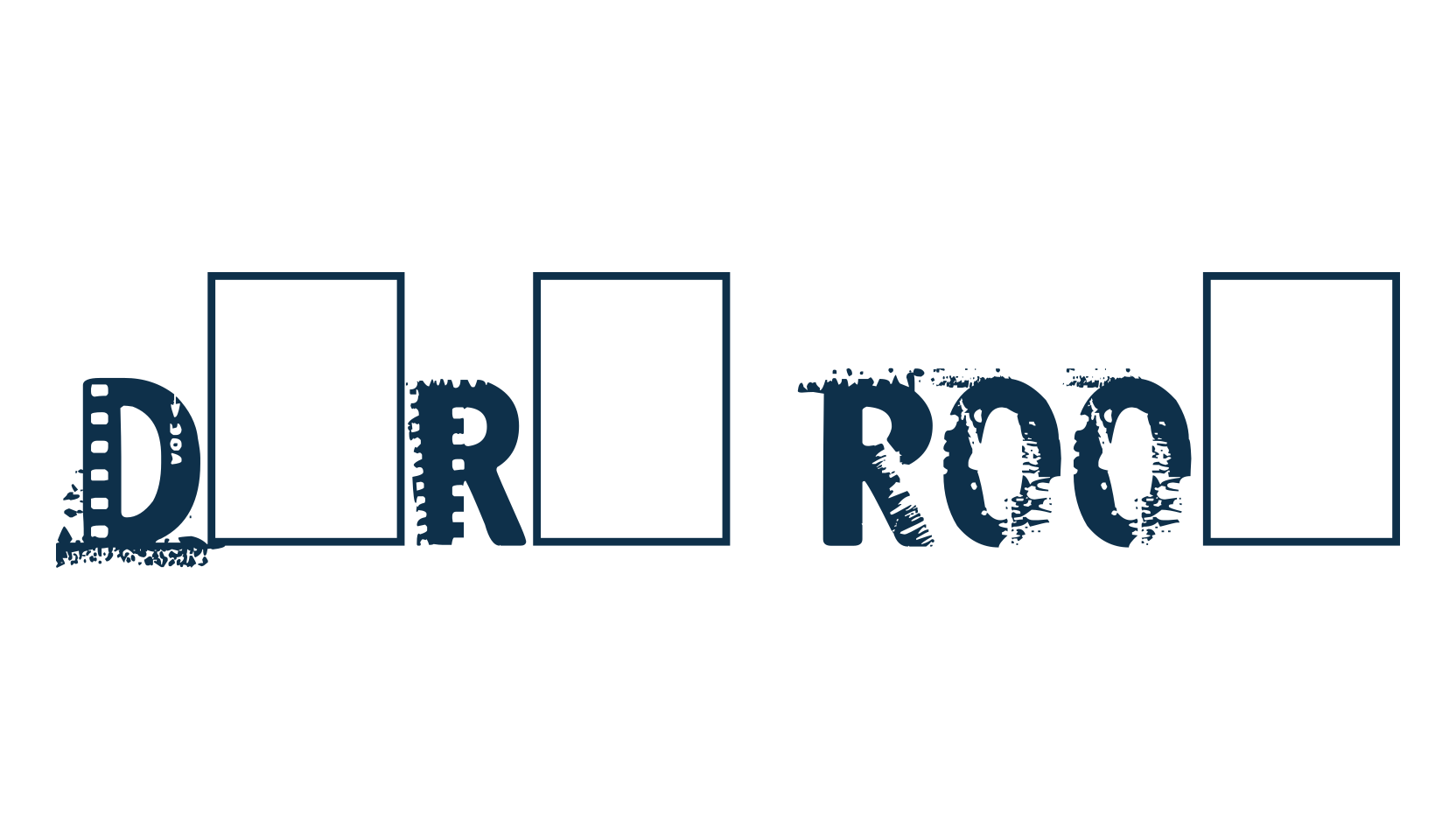 Dark Room, fancy destroy decorative font preview