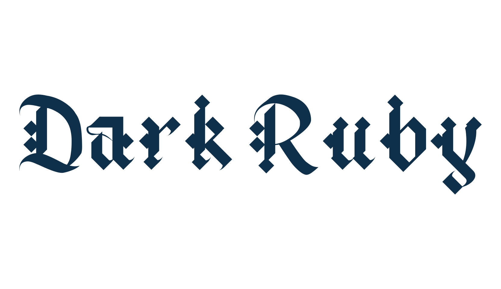 Dark Ruby, modern font preview