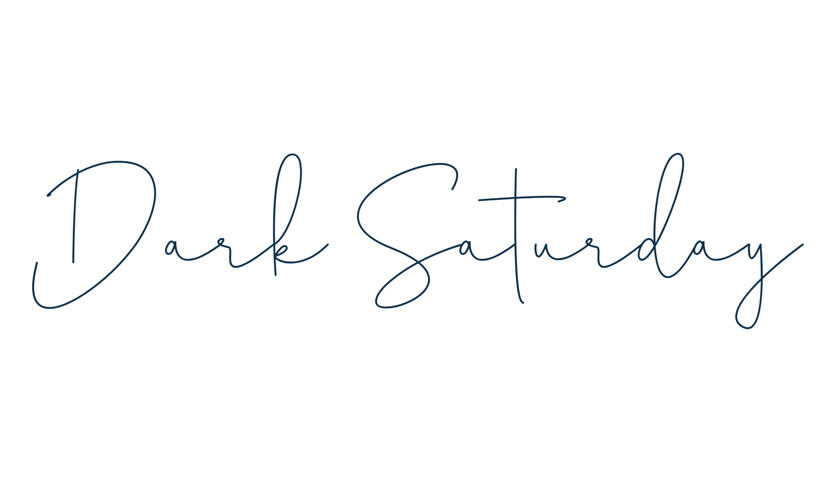 Dark Saturday, script handwritten fancy decorative calligraphy font preview