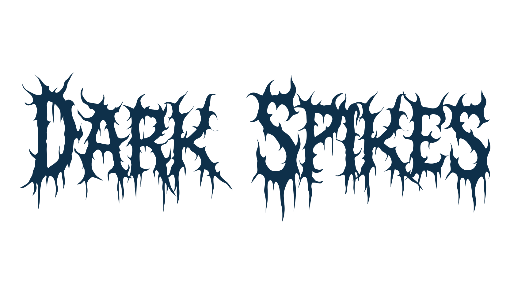 Dark Spikes, gothic modern font preview