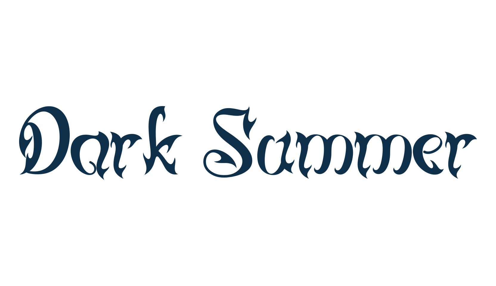 Dark Summer, modern font preview