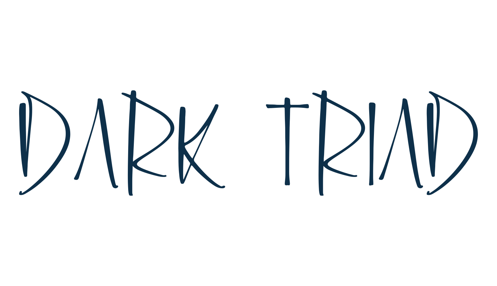 Dark Triad, script handwritten fancy decorative calligraphy font preview