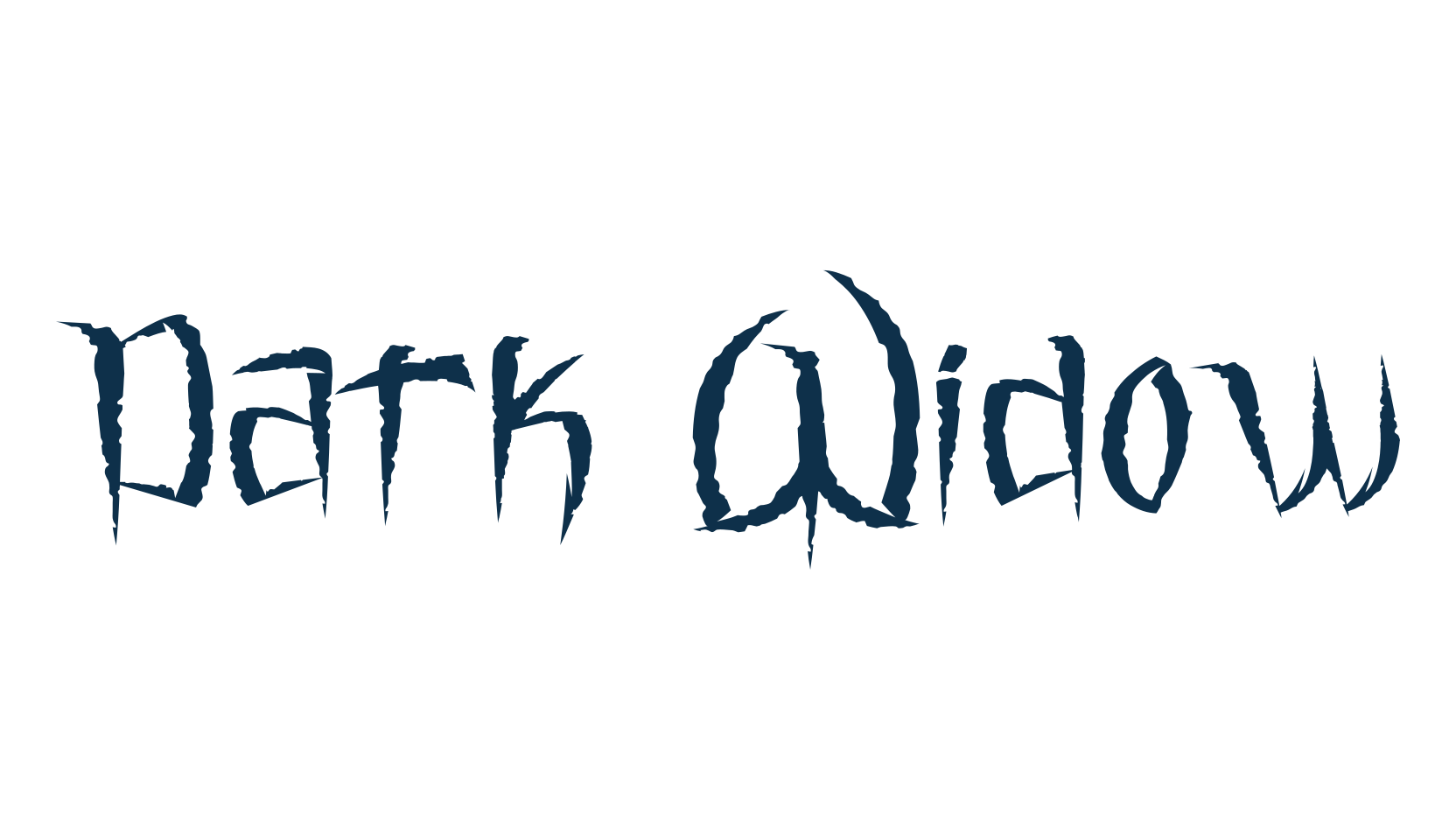 Dark Widow, fancy decorative font preview