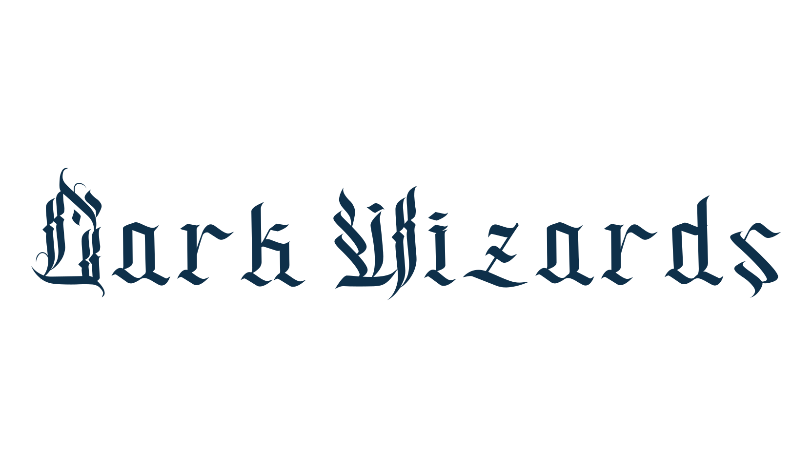 Dark Wizards, fancy various gothic font preview