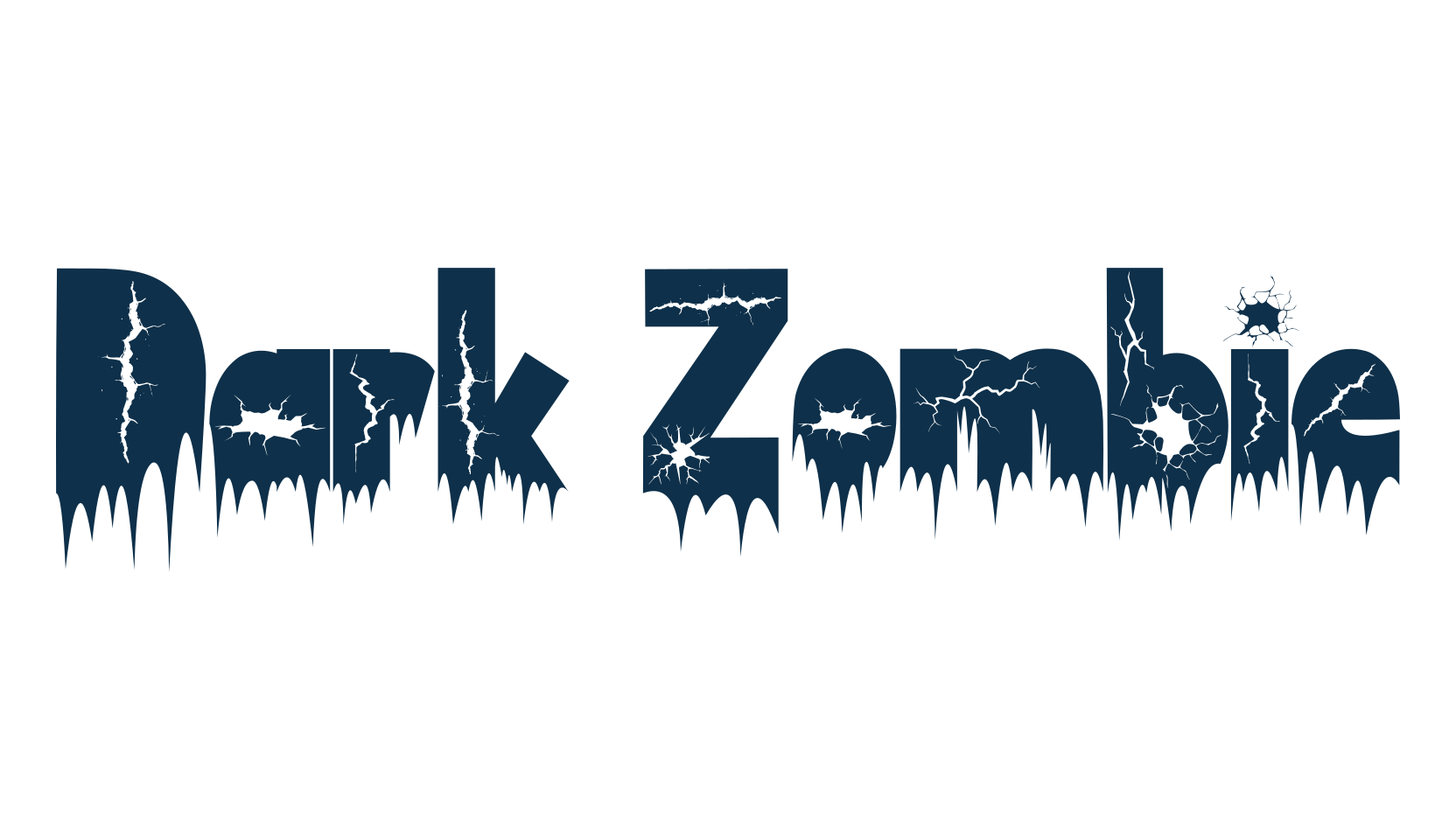 Dark Zombie, fancy decorative font preview