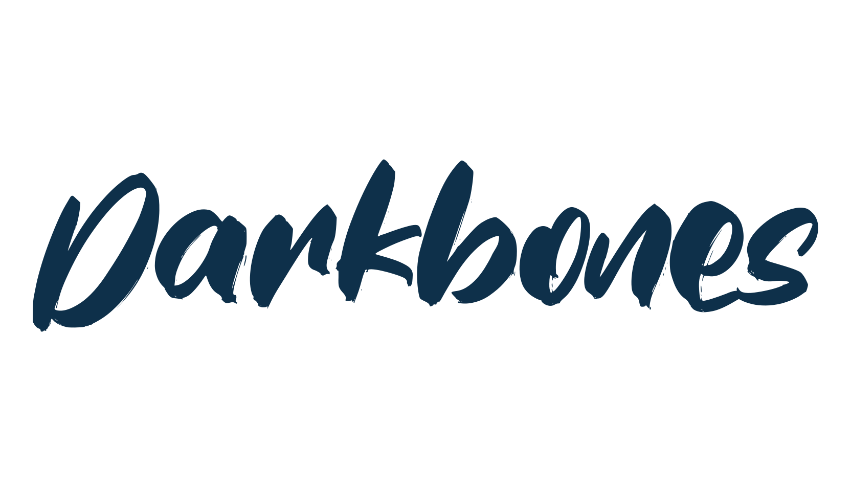 Darkbones, brush font preview