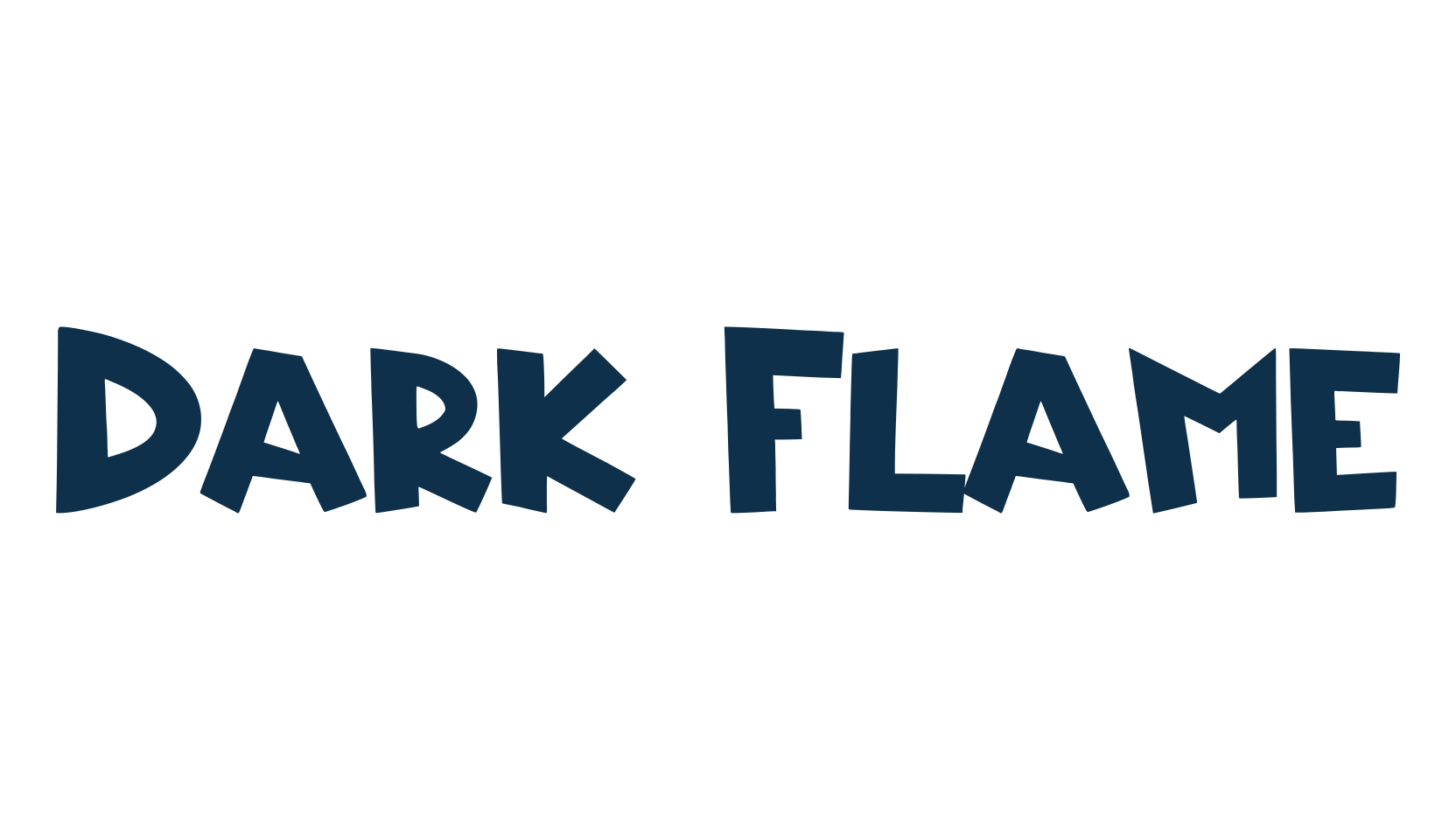 Dark Flame (darkflame), display market font preview