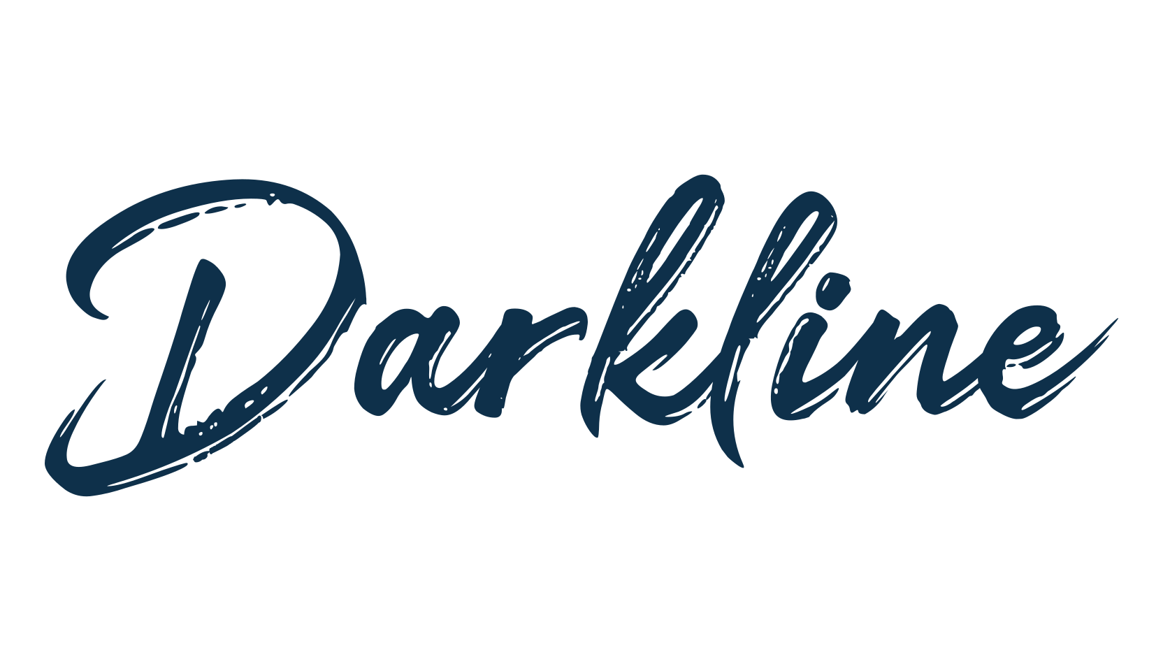 Darkline, brush font preview