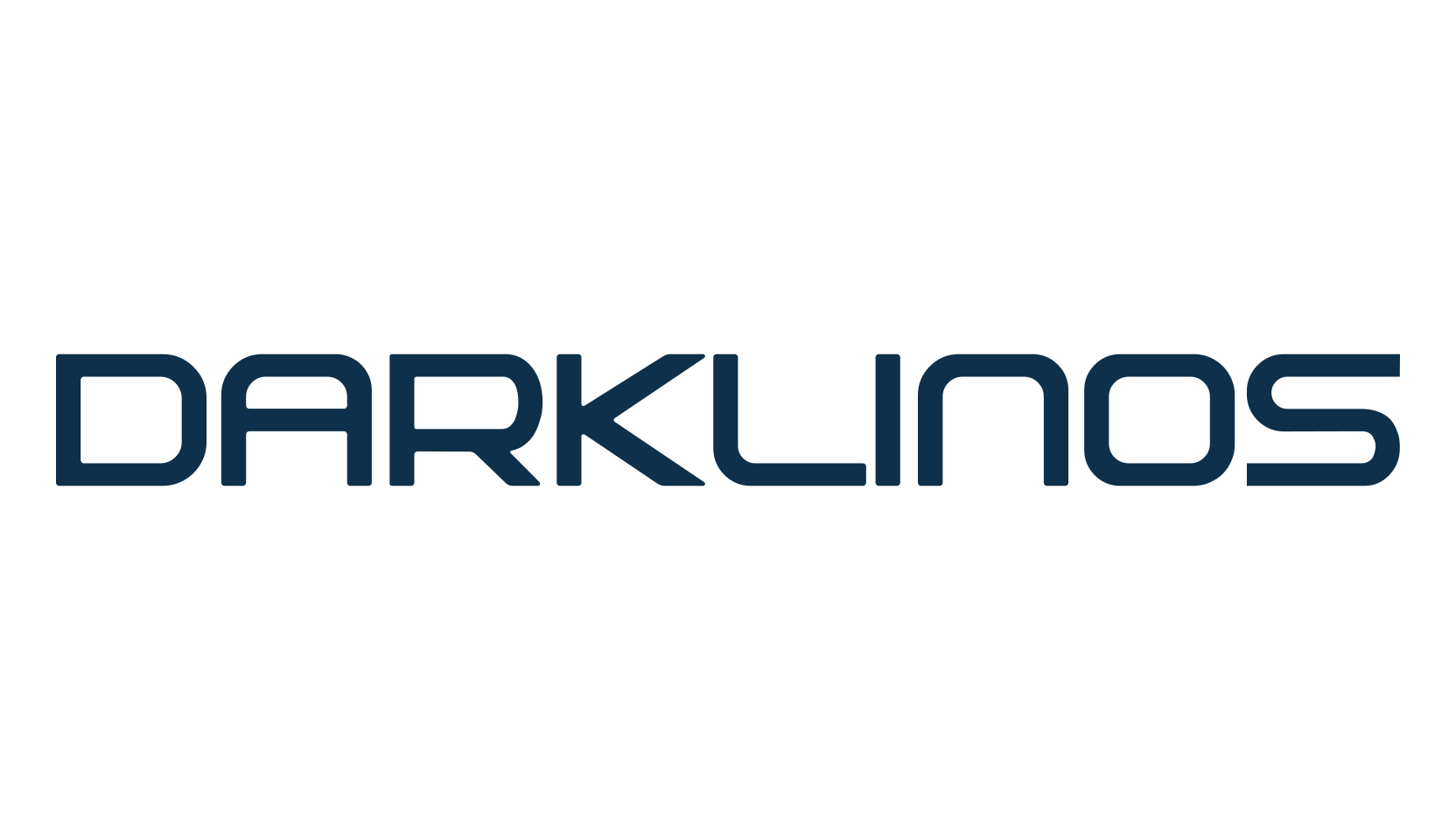 Darklinos, techno sci-fi font preview