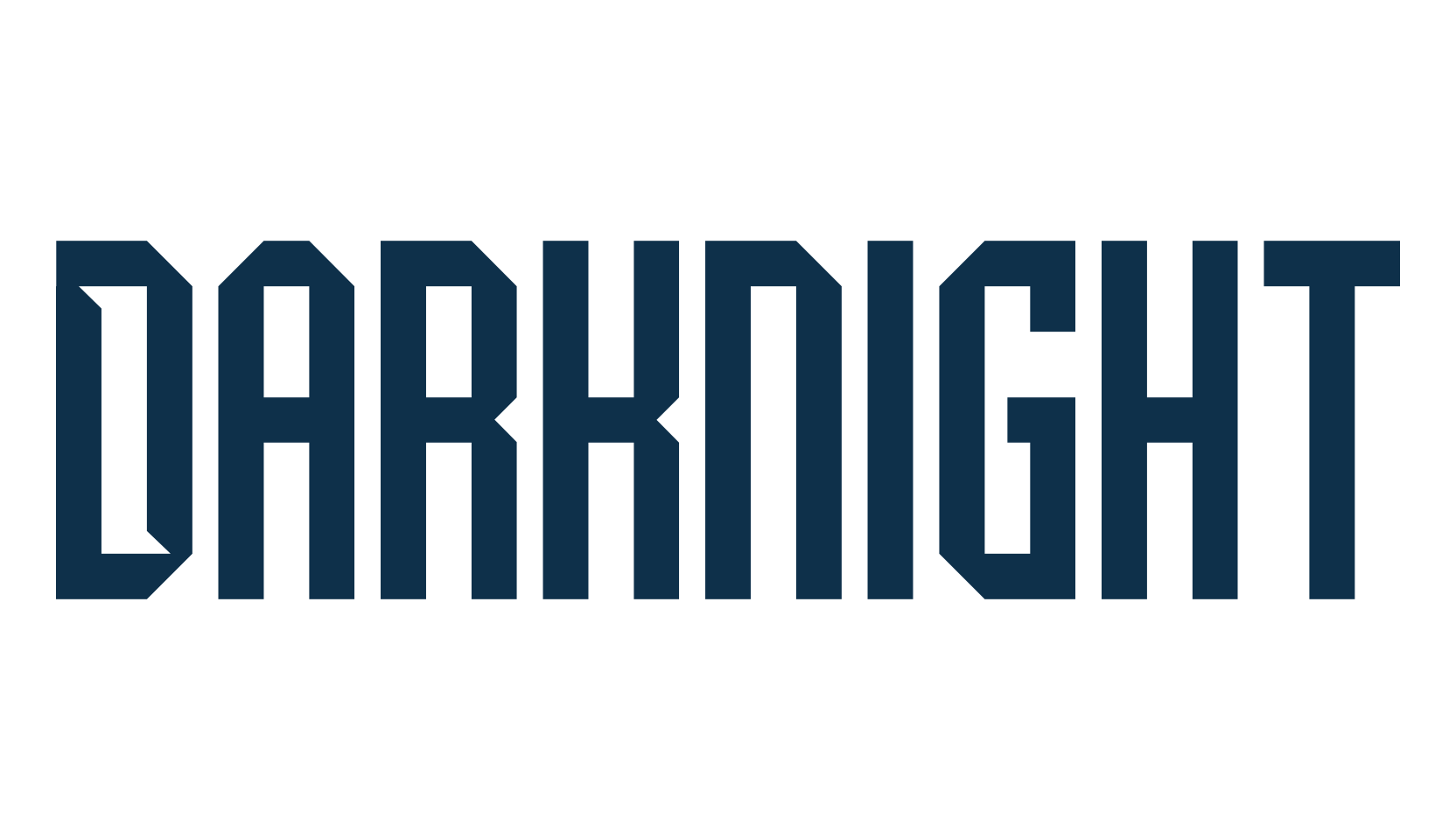 Darknight, fancy various techno sci-fi font preview