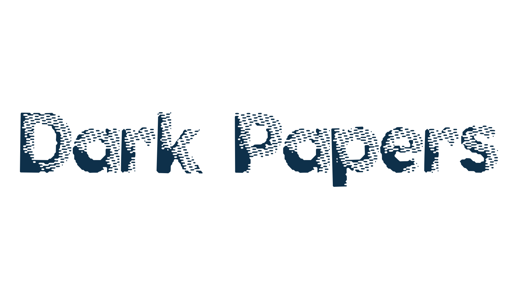 Dark Papers, eroded font preview