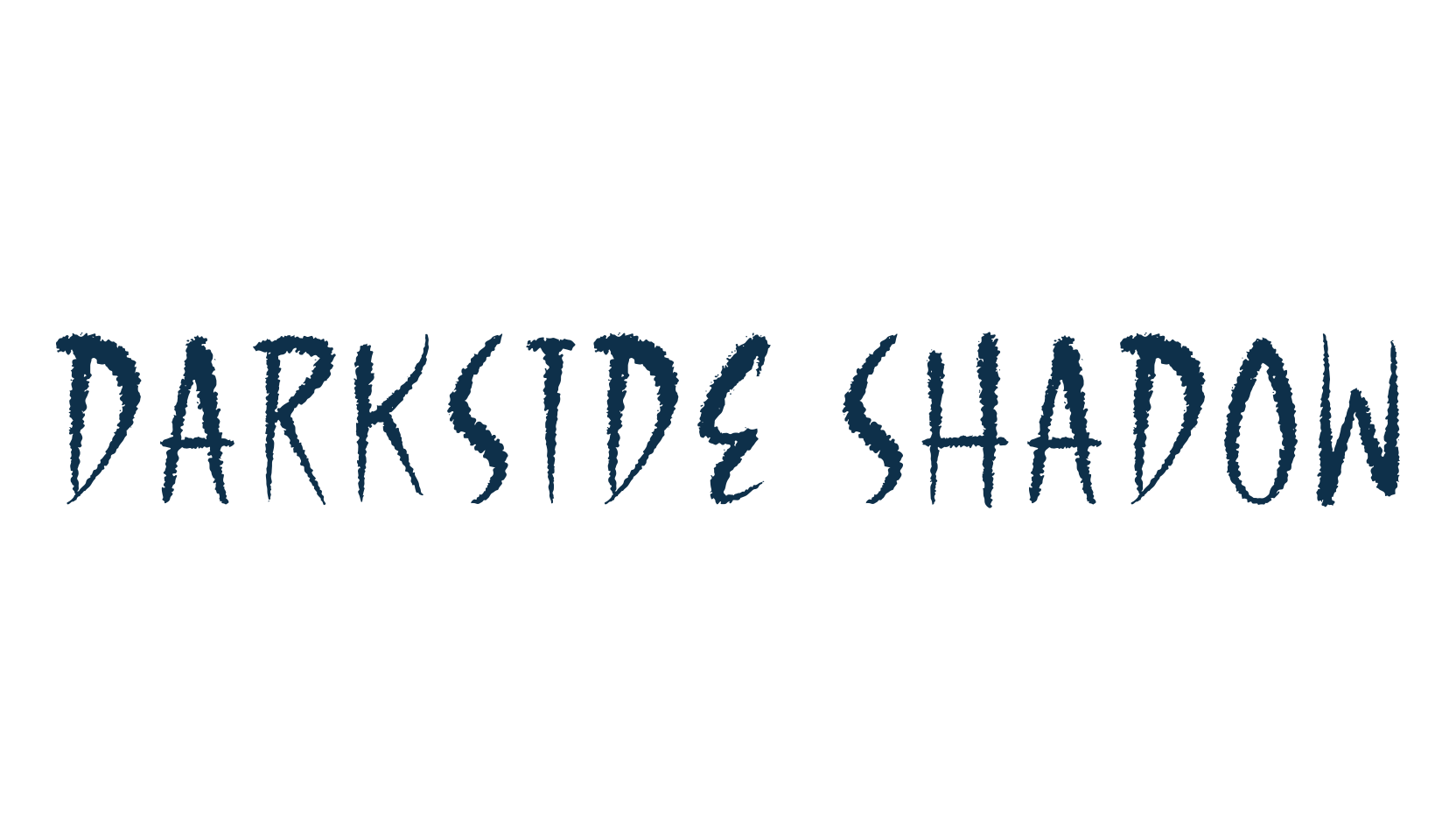 Darkside Shadow, holiday halloween fancy decorative horror font preview