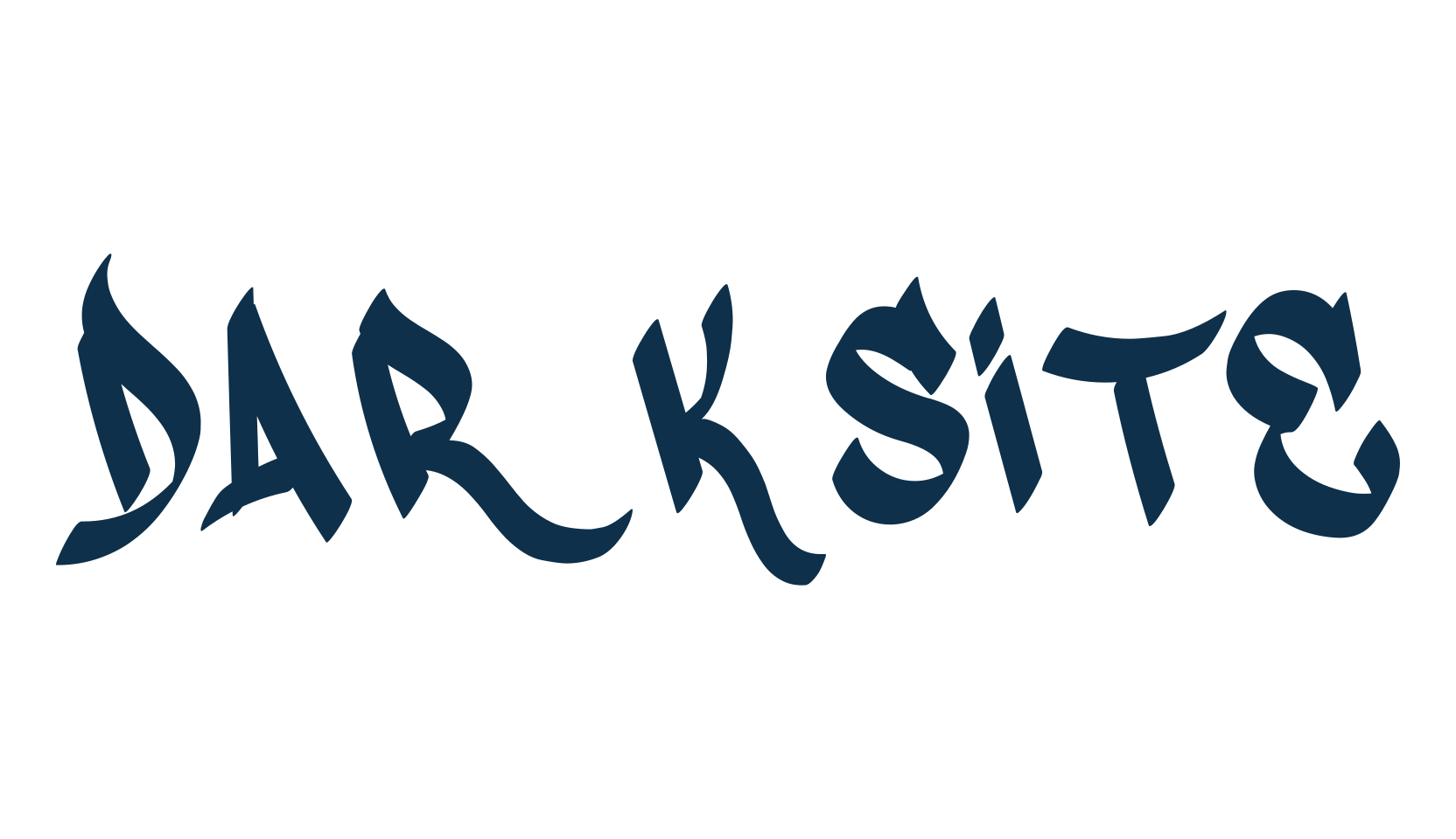 Darksite, script graffiti fancy decorative calligraphy font preview