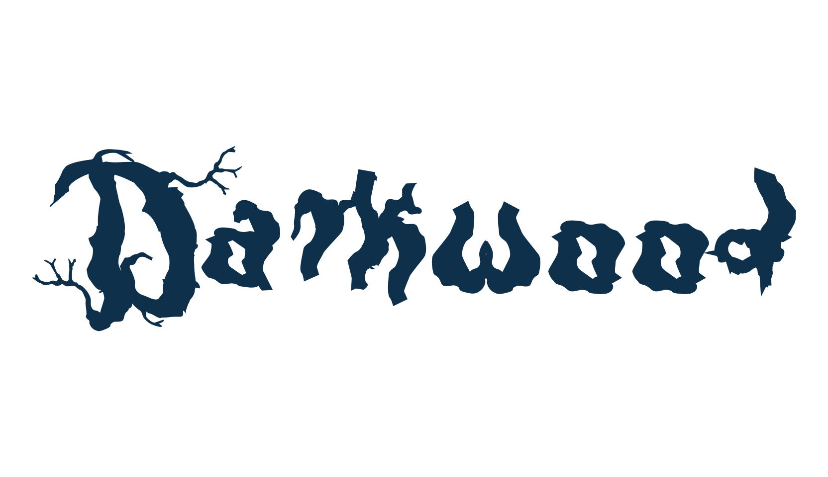 Darkwood, fancy decorative font preview
