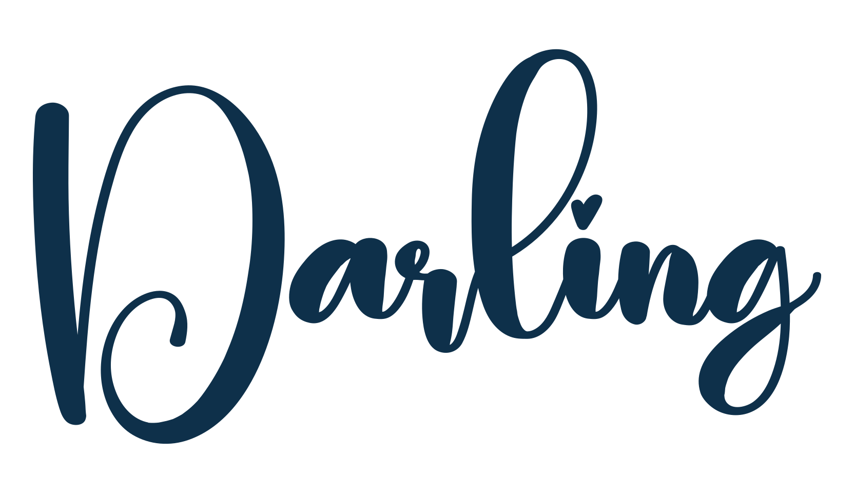 Darling (darling-10), script calligraphy fancy decorative font preview
