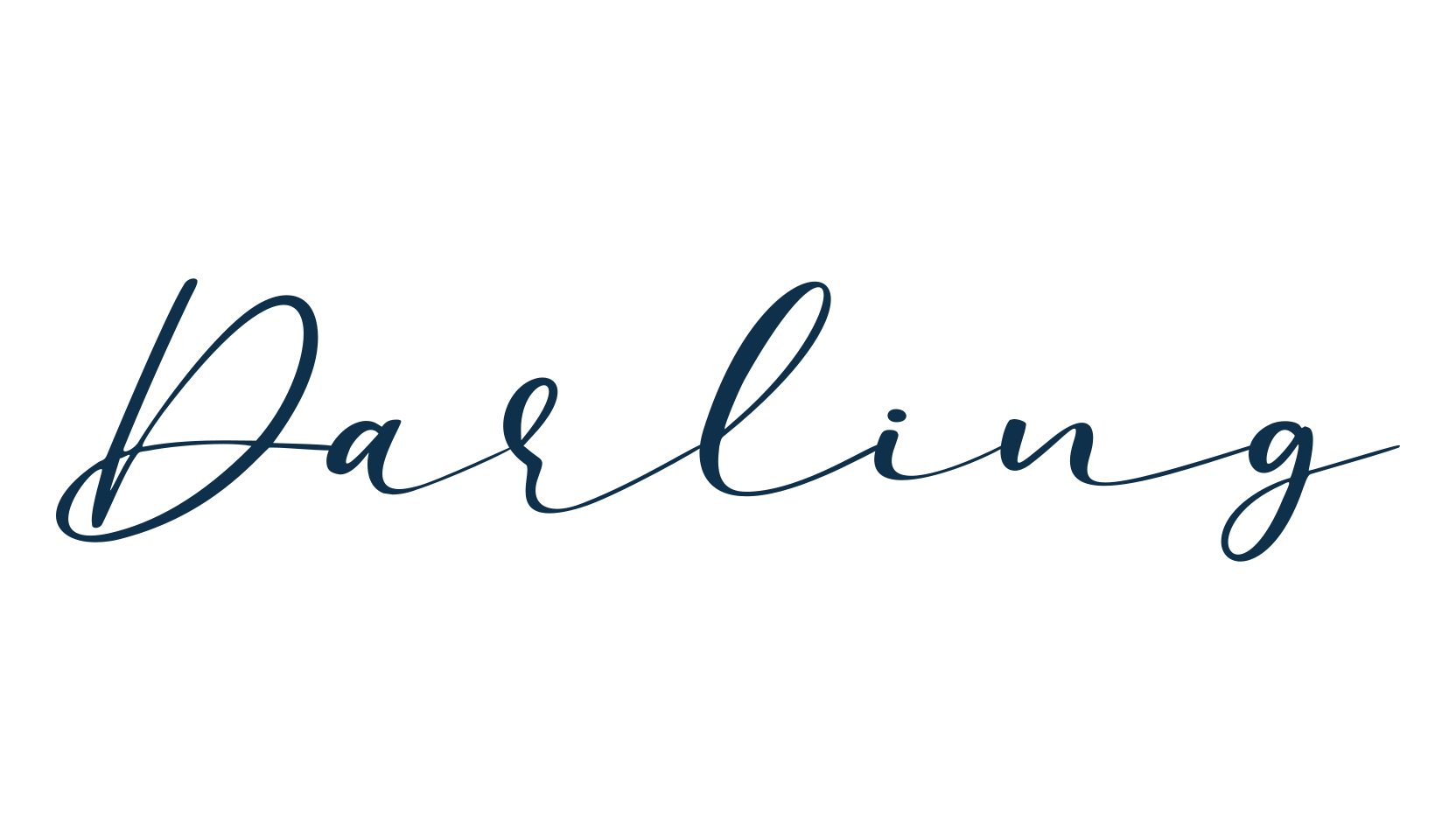 Darling (darling-12), handwriting font preview