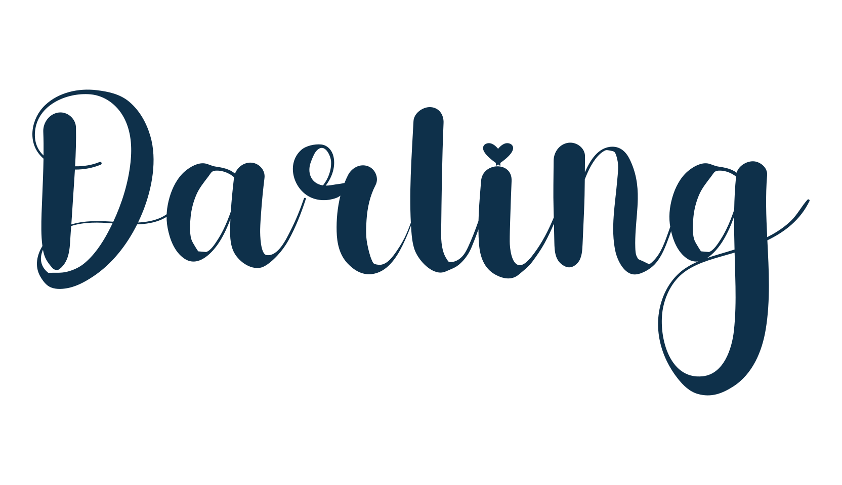 Darling (darling-4), fancy various decorative script calligraphy font preview